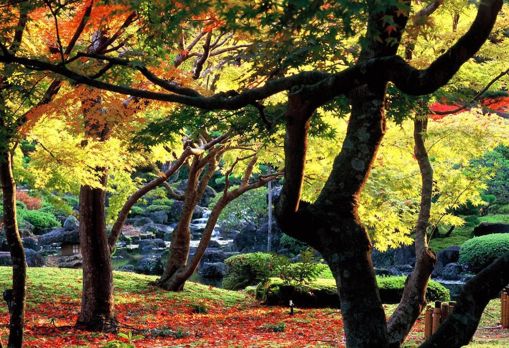 夕景湖畔 すいてんかく 出雲